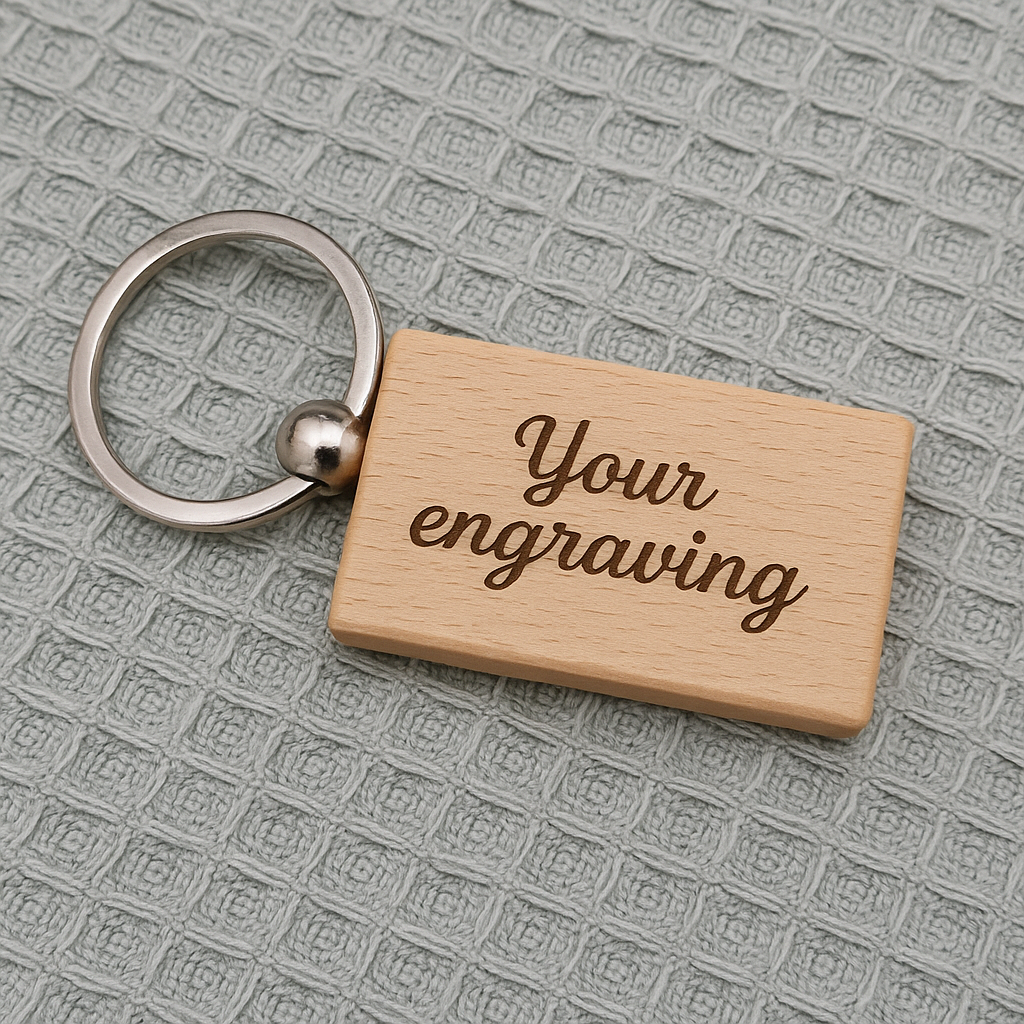 Custom Engraved Wooden Keyring
