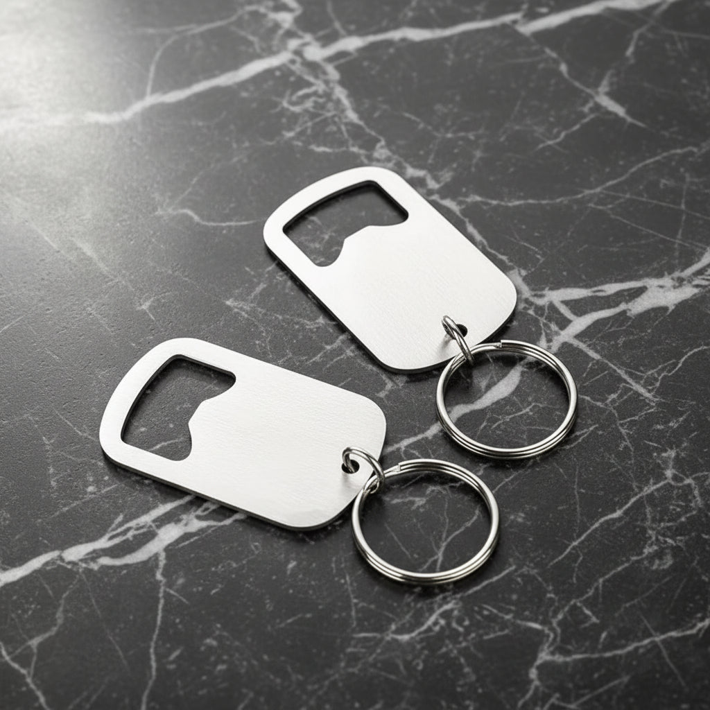 Personalised Bottle Opener Keyring (Engraved)