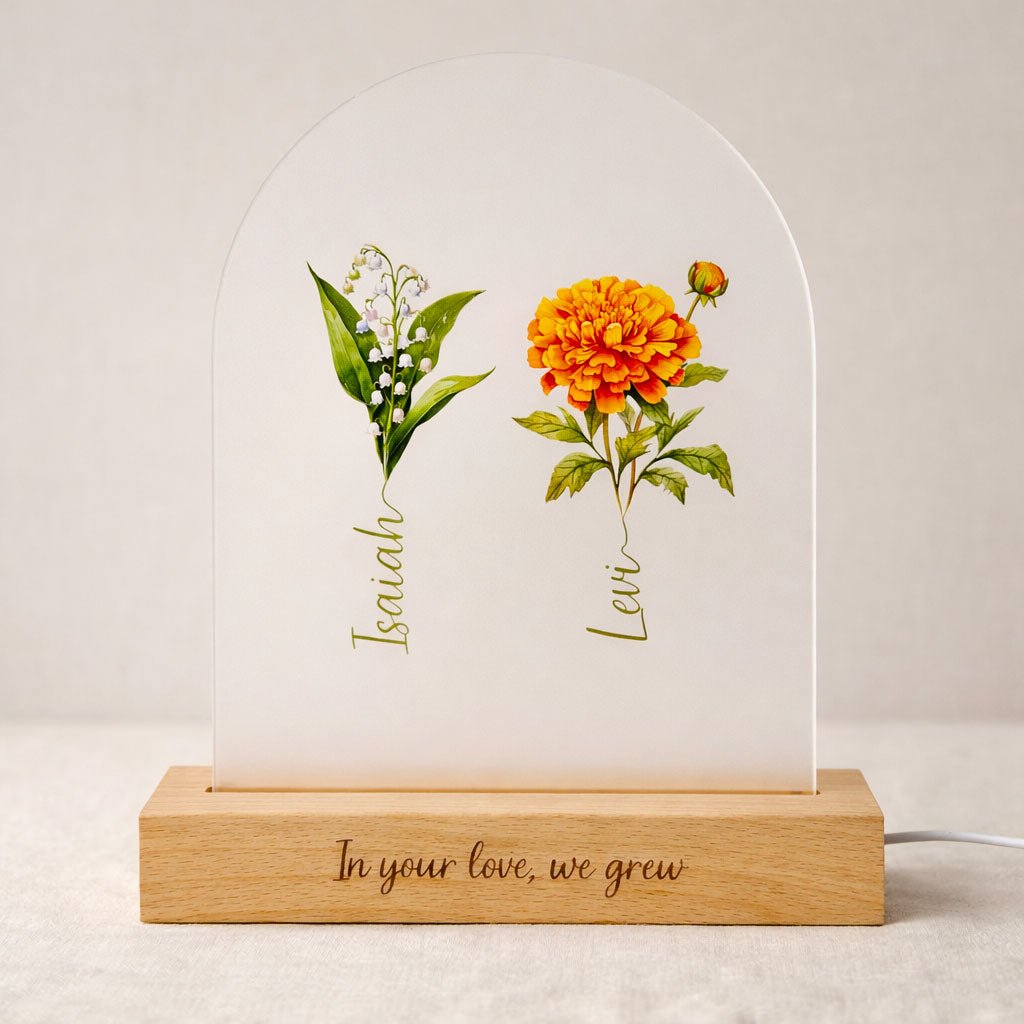 Mother’s Day LED Birth Flower Light