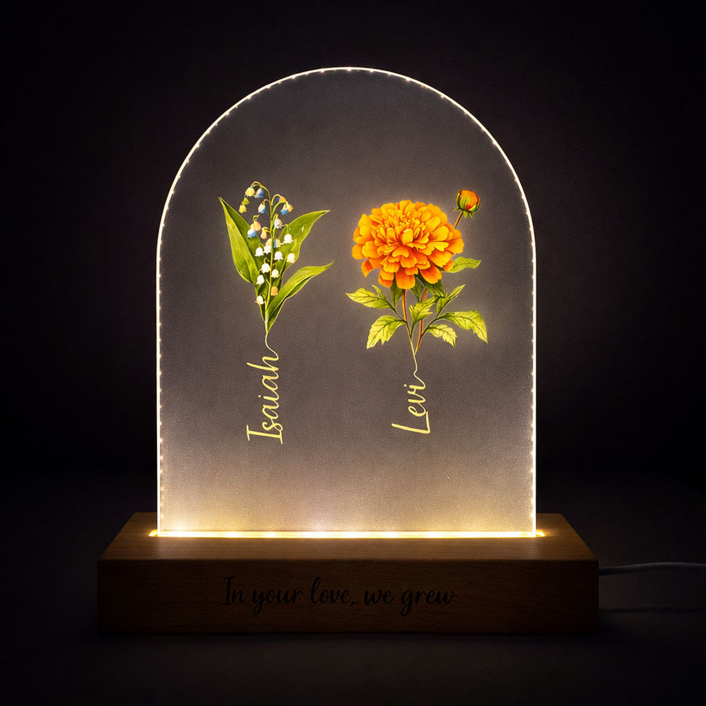 Mother’s Day LED Birth Flower Light