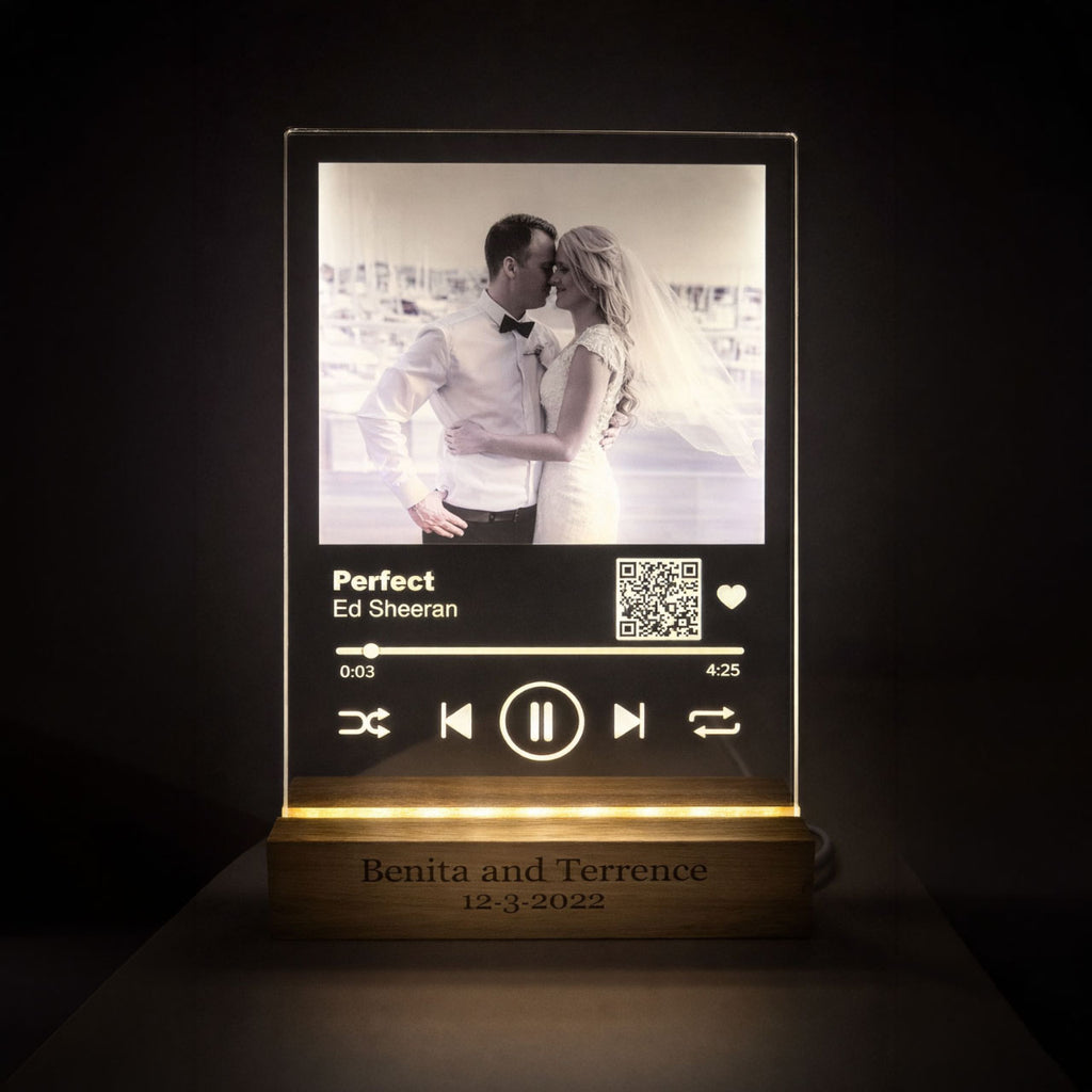 Personalised “Our Song” LED Acrylic Plaque