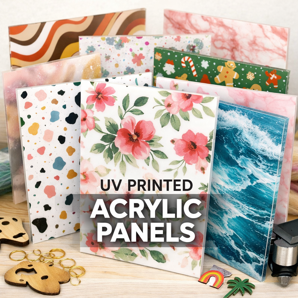 6up Array File Panel UV Printed Acrylic Panels for Laser Cutting | Coastal Keepsakes