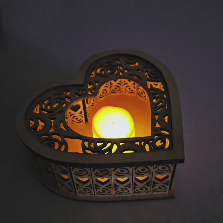 Romantic Heart Tealight Candle Holder