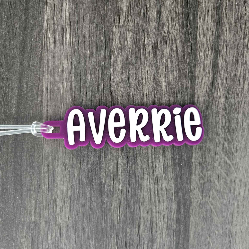 Custom Acrylic Name Tags - School Bags Tags