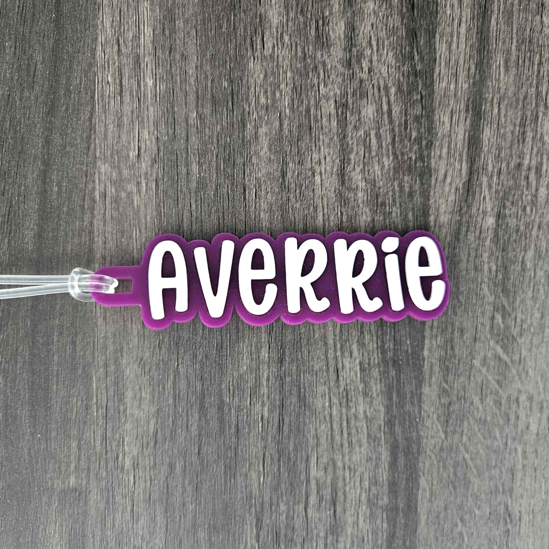 Custom Acrylic Name Tags - School Bags Tags