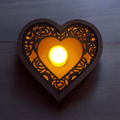 Romantic Heart Tealight Candle Holder