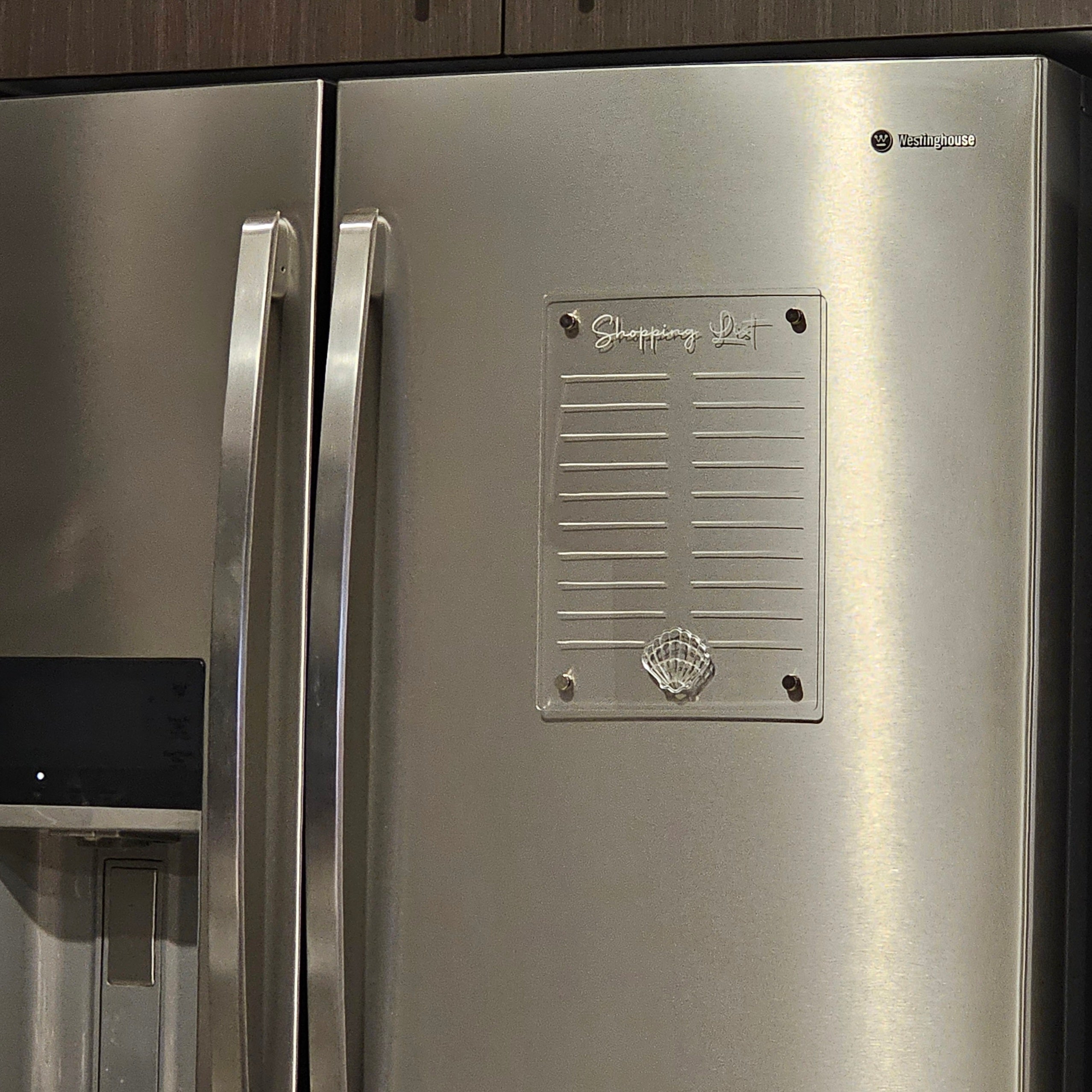 A4 Magnetic Fridge Shopping List Board – Clear Acrylic