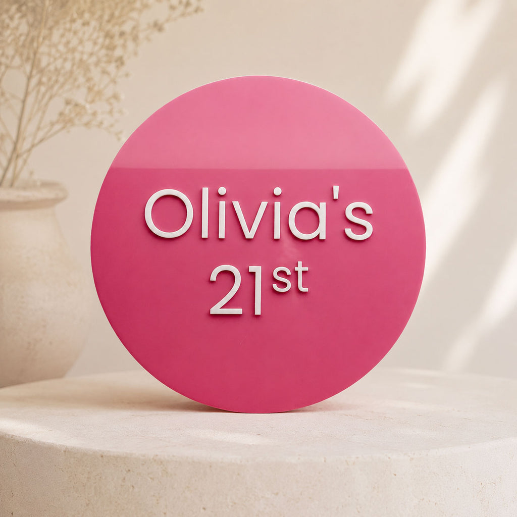 Custom Acrylic Event Signage – Multilayer Signs Up to A0