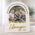 Personalised Photo “I Love You” Arch Plaque