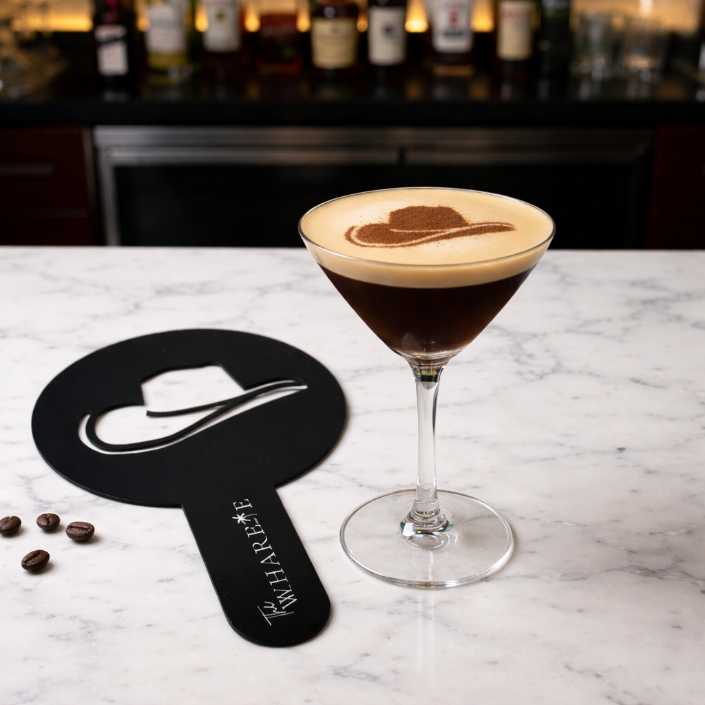 Personalised Coffee & Cocktail Stencil (Custom Logo Design)